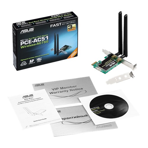 ASUS Dual Band WiFi PCI-E-AC51